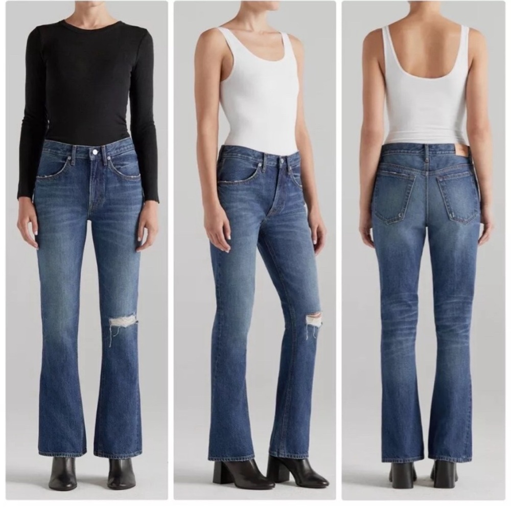 EDWIN Averi flare leg jeans in Pretender - Picture 3 of 7